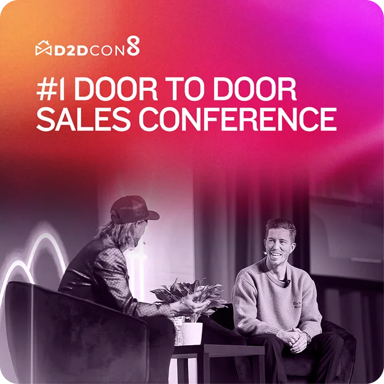 D2DCon static ad positioning it as the number one door-to-door sales conference